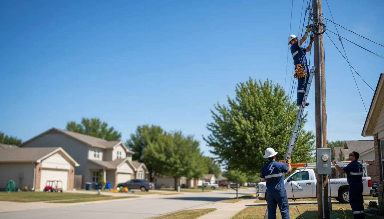 Residential electrician providing installation services in Shuqualak, MS